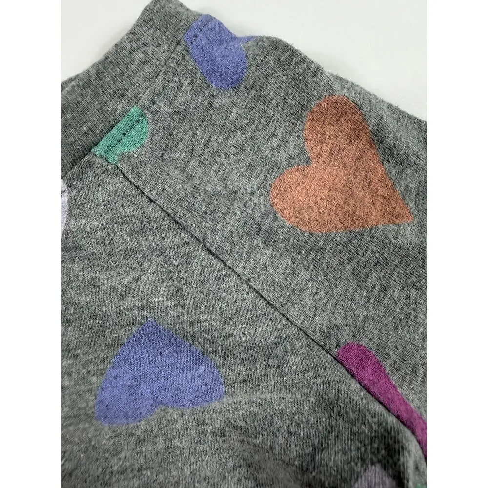Gap & Cat & Jack Heart Print Peplum Tops Bundle Size 2